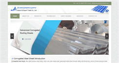 Desktop Screenshot of corrugatedsteelsheet.com